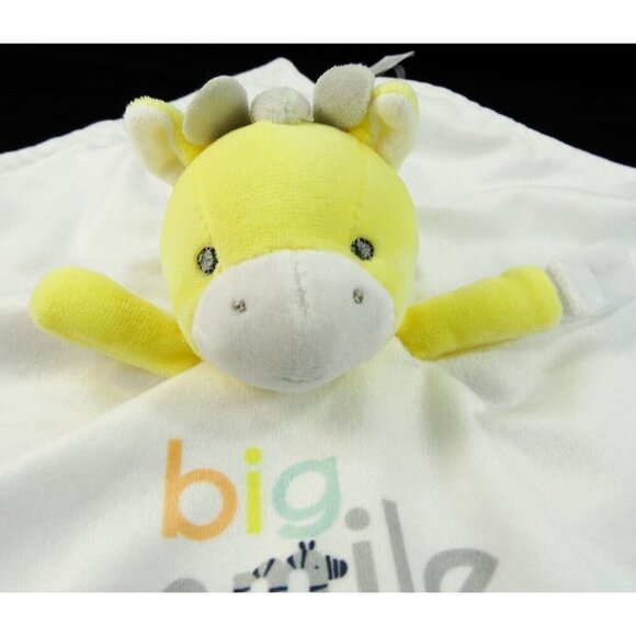Child of Mine Carter's Smile Yellow Giraffe Lovey Blanket Plush Rattle Toy - Picture 3 of 11